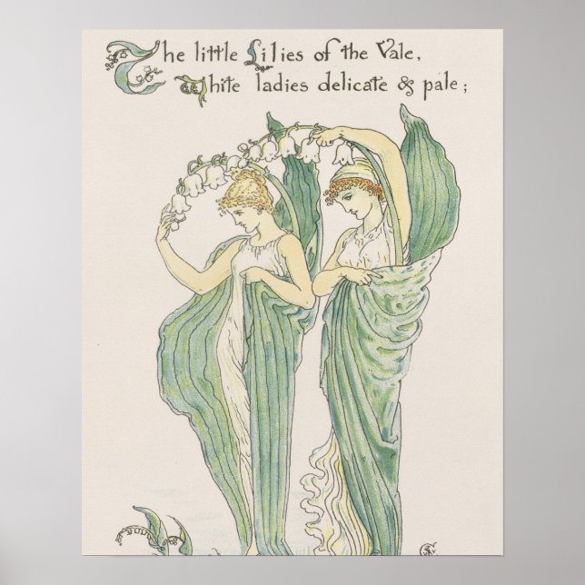 Lilies of the Vale, from Flora's Feast, 1901 (colo Poster (Vorne)