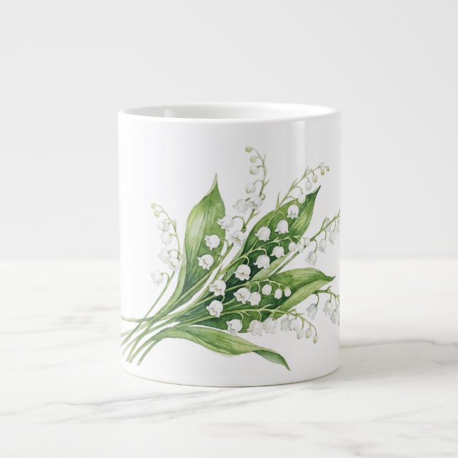 Lilies of the valley flowers Specialty Mug Jumbo-Tasse (Vorderseite)