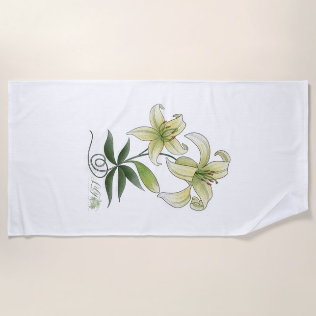 Lilies Strandtuch (Vorderseite)