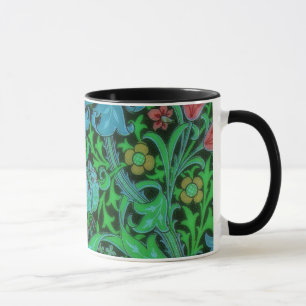 Lilies Vintage-Blumenmuster Tasse