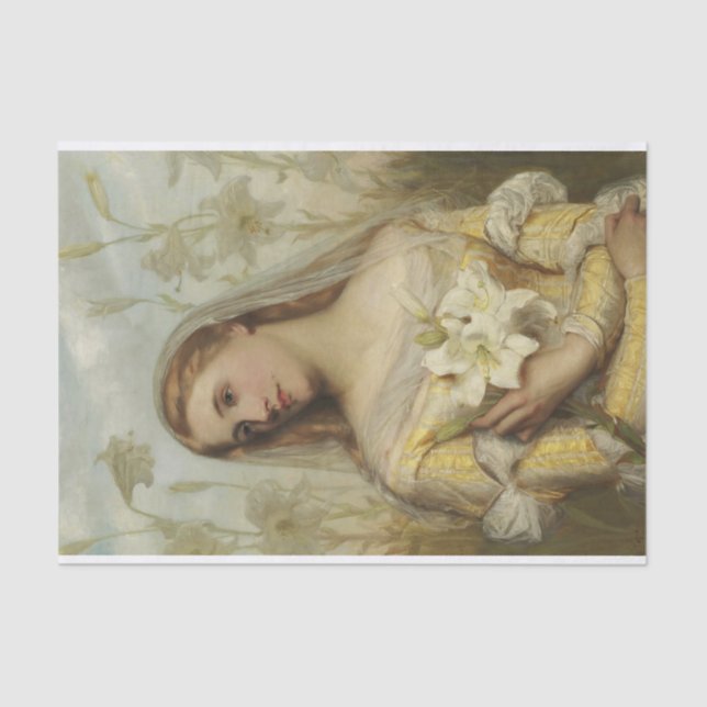 Lilies von Gustav Pope Seidenpapier (Vorderseite)