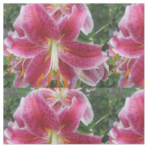 Liliestargazer-lila Blume Stoff