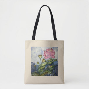 Liliewatercolor-Blumenkunst-Taschen-Tasche