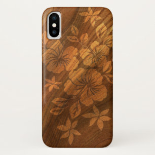 Lilikoi Hibiscus Hawaiian Faux-Maserholz Case-Mate iPhone Hülle