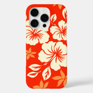 Lilikoi Hibiscus Hawaiian Pareau Rot iPhone 16 Pro Hülle