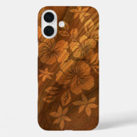 Lilikoi Hibiskus Hawaiian Imitats Wood Burl