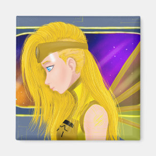 Lilin OC - Cyborg angel - Starset inspiriert art Magnet
