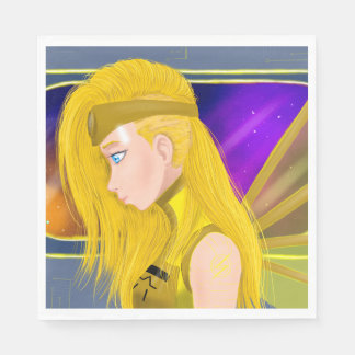 Lilin OC - Cyborg angel - Starset inspiriert art Serviette