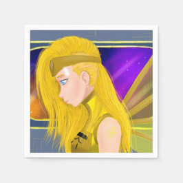 Lilin OC - Cyborg angel - Starset inspiriert art Serviette