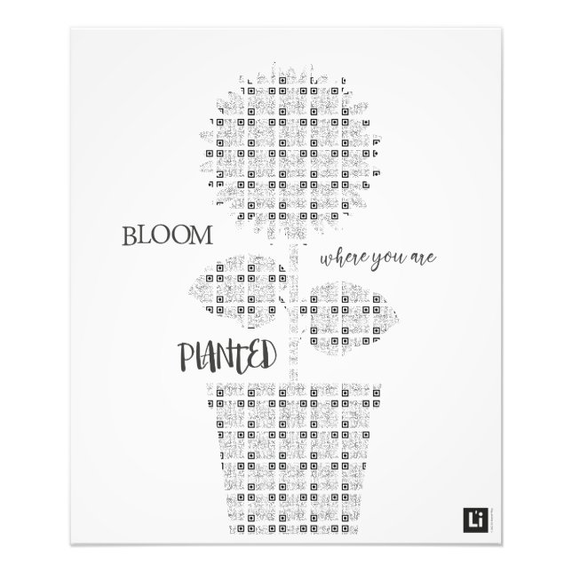 Lil'Inspirations #18 - Bloom where you are planted Fotodruck (Vorne)