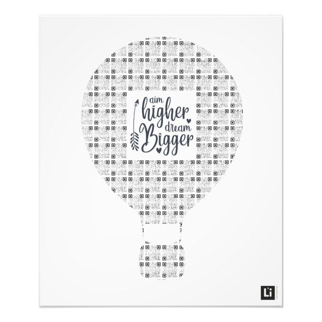 Lil'Inspirations #1 - Aim higher, dream bigger Fotodruck (Vorne)