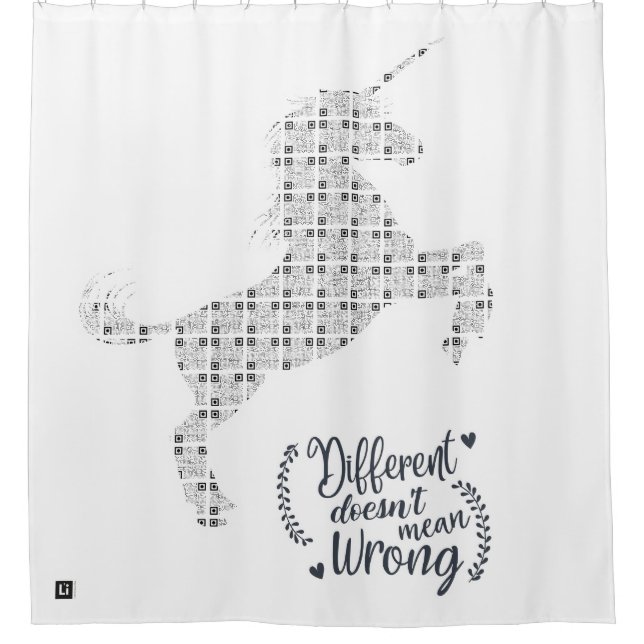 Lil'Inspirations #23 - Different does not mean...  Duschvorhang (Vorderseite)