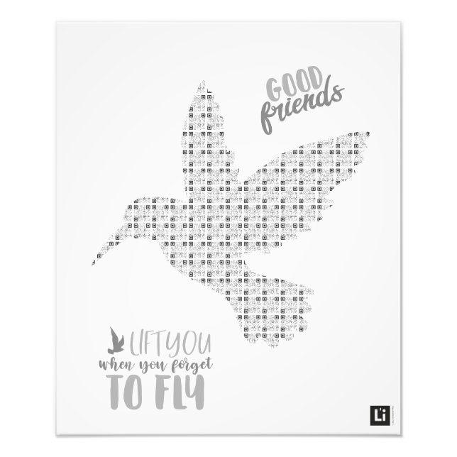 Lil'Inspirations #2 - Good friends lift you... Fotodruck (Vorne)