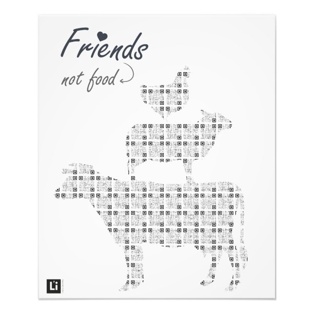 Lil'Inspirations #37 - Friends, not food Fotodruck (Vorne)