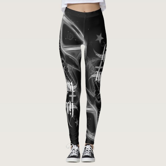 lilith Hexepentagram-Doppeltteufel-Leggings Leggings (Vorderseite)