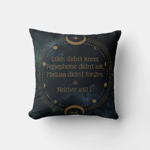 Lilith kannte nicht Gottes Rebellion Inspirational Kissen