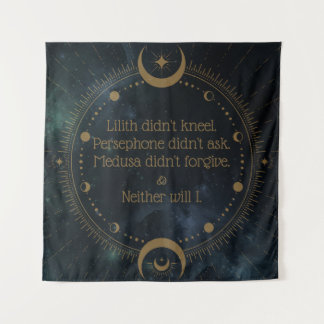 Lilith kniete nicht Göttliche Rebellion Inspiriere Wandteppich