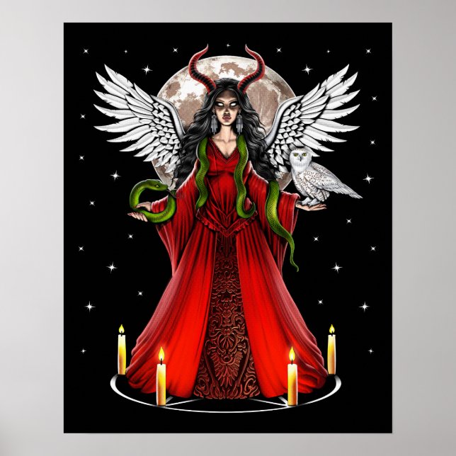 Lilith Pagan Goddess Poster (Vorne)