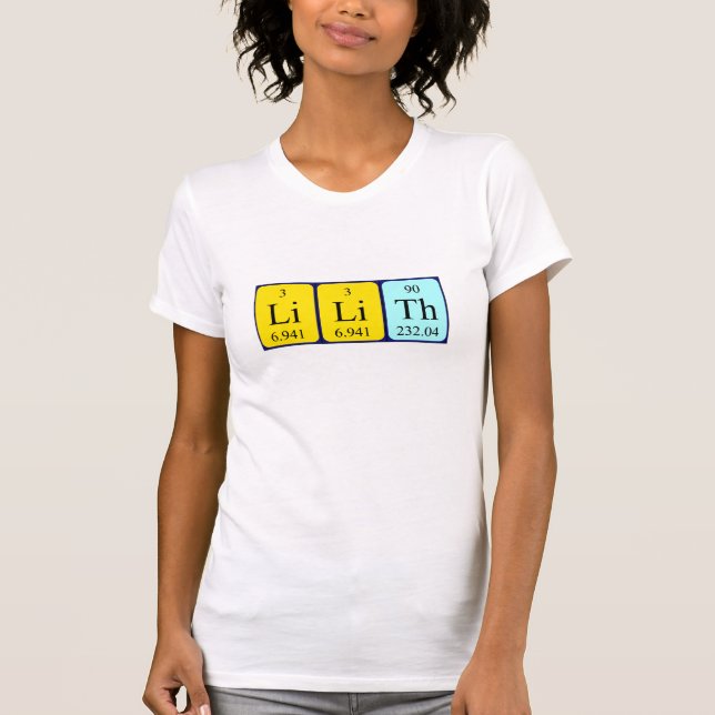 Lilith Periodenname Shirt (Vorderseite)