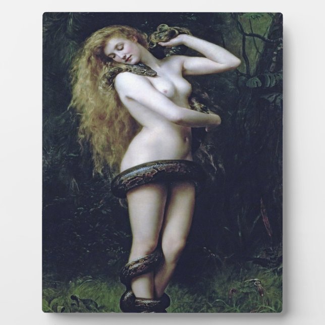 Lilith von John Collier 1887 Fotoplatte (Vorderseite)