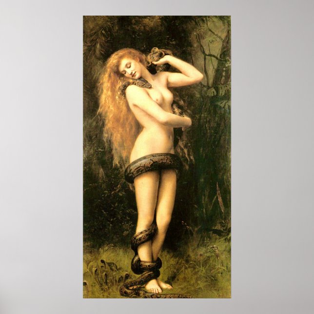 Lilith von John Collier Poster (Vorne)