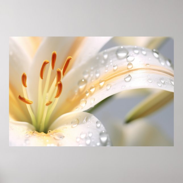 Lilium Blume Petal Nature Poster (Vorne)