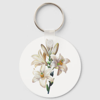 Lilium Candidum oder Madonna Livio Schlüsselanhänger