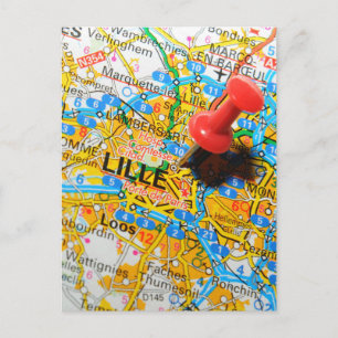 Lille, Frankreich Postkarte