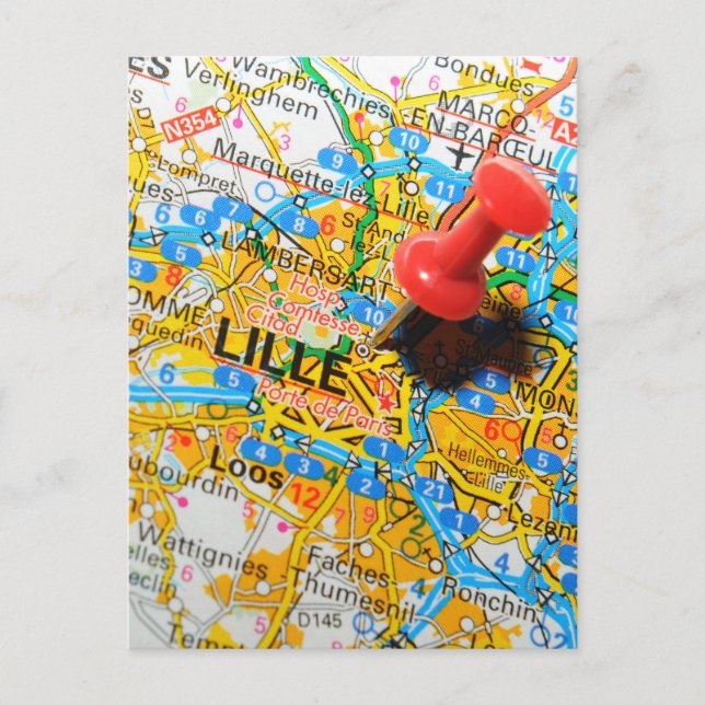 Lille, Frankreich Postkarte (Vorderseite)