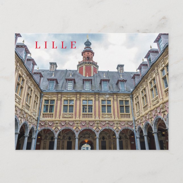 Lille Old Stock Exchange View Postkarte (Vorderseite)