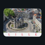 Lille Porte de Paris Kühlschrankmagnet Magnet<br><div class="desc">Ein wunderschönes Foto der Porte de Paris in der Stadt Lille in Nordfrankreich,  gedruckt auf einem Kühlschrankmagnet aus dem Andenken.</div>