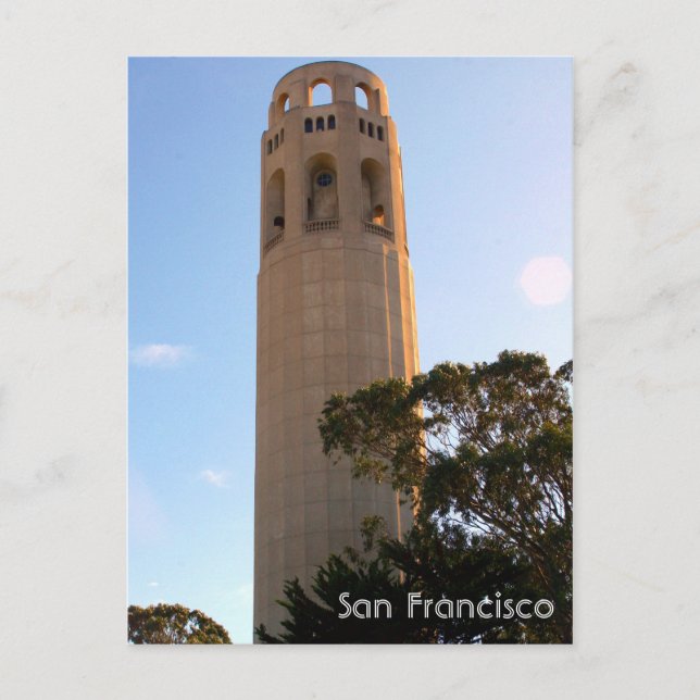 Lillian Coit Tower Postkarte (Vorderseite)