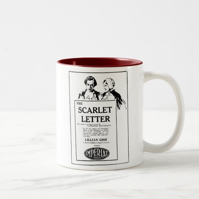 Lillian Gish das SCHARLACHROT des BUCHSTABE-1927 Zweifarbige Tasse (Rechts)
