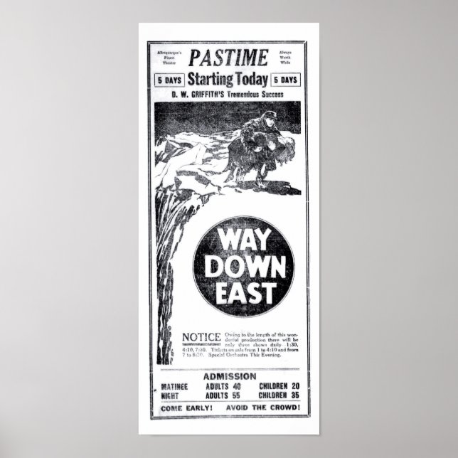 Lillian Gish Richard Barthelmess Stummfilm 1922 Poster (Vorne)