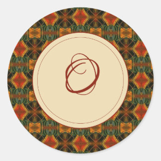 Lillian w/ Initial Umschlag Aufkleber