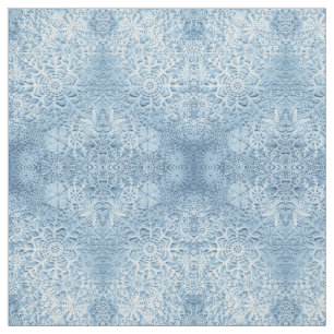 Lillians Baby-Blau-Schneeflocken Stoff