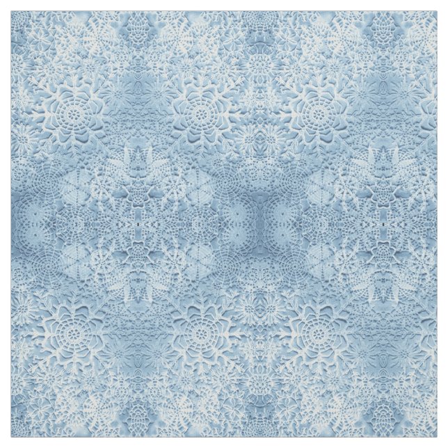 Lillians Baby Blue Snowflakes Stoff (Muster)
