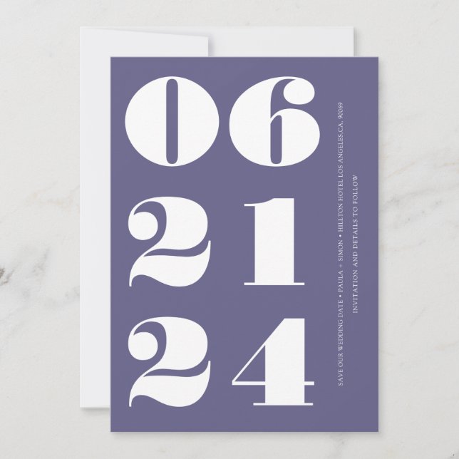 Lillisch weiß, elegant, modern und minimalistisch einladung (Vorderseite)