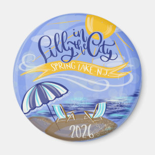 Lilly in der Stadt - Spring Lake, NJ Magnet