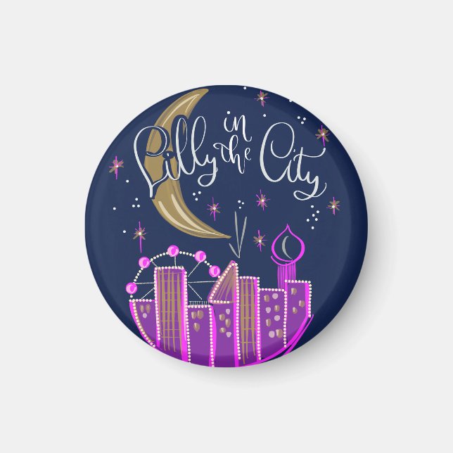 Lilly in the City Logo Magnet (Vorne)
