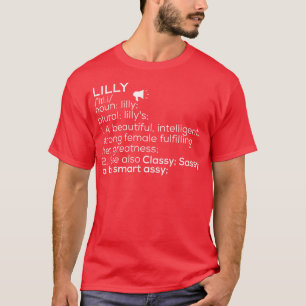 Lilly Name Lilly Definition Lilly Female Name Lill T-Shirt