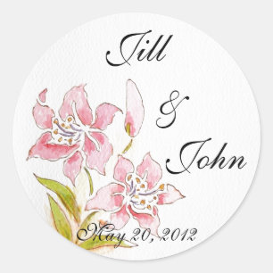 Lilly Rett Date Wedding Sticker