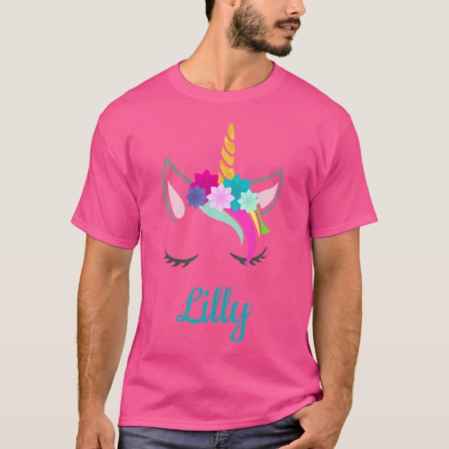 Lilly Unicorn Name for Lilly T-Shirt (Vorderseite)
