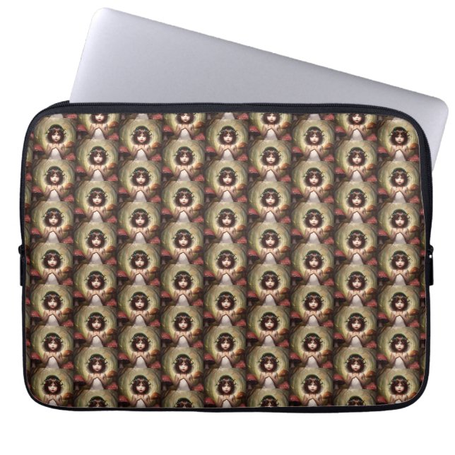 Lilly whimsical Pilzfee Laptopschutzhülle (Vorderseite)