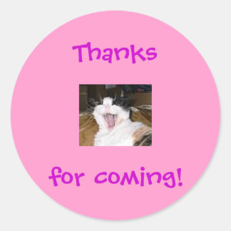 Lillytalk, Danke, dass du gekommen bist! Runder Aufkleber