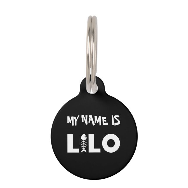 Lilo Cat Pet ID Tag Haustiermarke (Vorderseite)