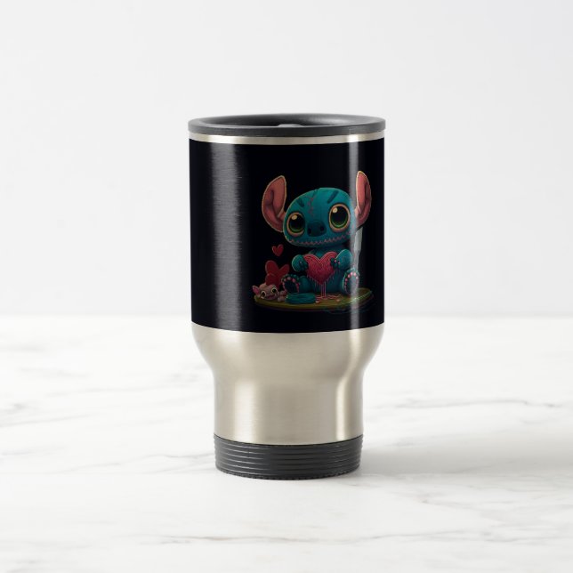 Lilo und Stitch Valentine Hearts Graphic Tasse (Mittel)