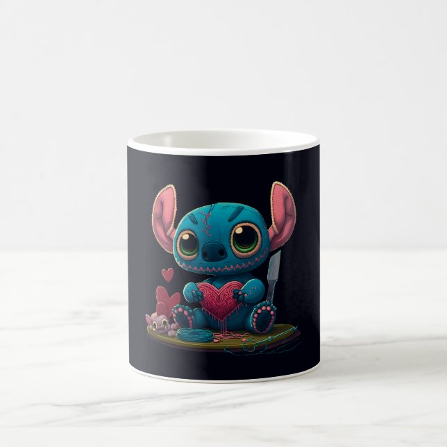 Lilo und Stitch Valentine Hearts Graphic Tasse (Mittel)