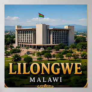 Lilongwe-Gärten und moderner Geist Malawis Poster
