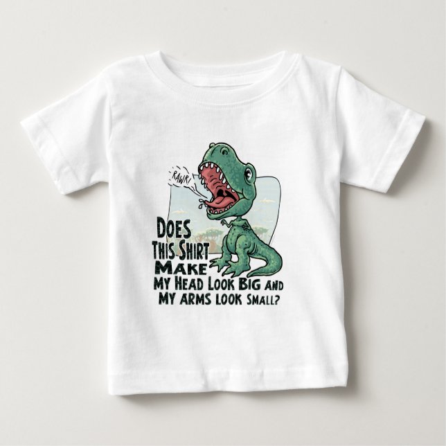 Lil't Rex Big Head Klein Arms Baby T-shirt (Vorderseite)